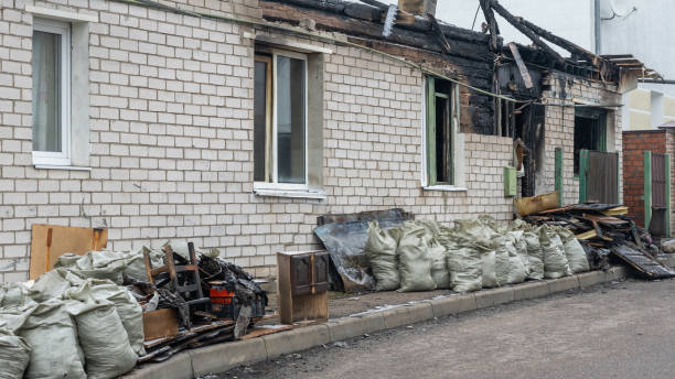 Professional Emergency Fire Cleanup technician working in Columbus, MN